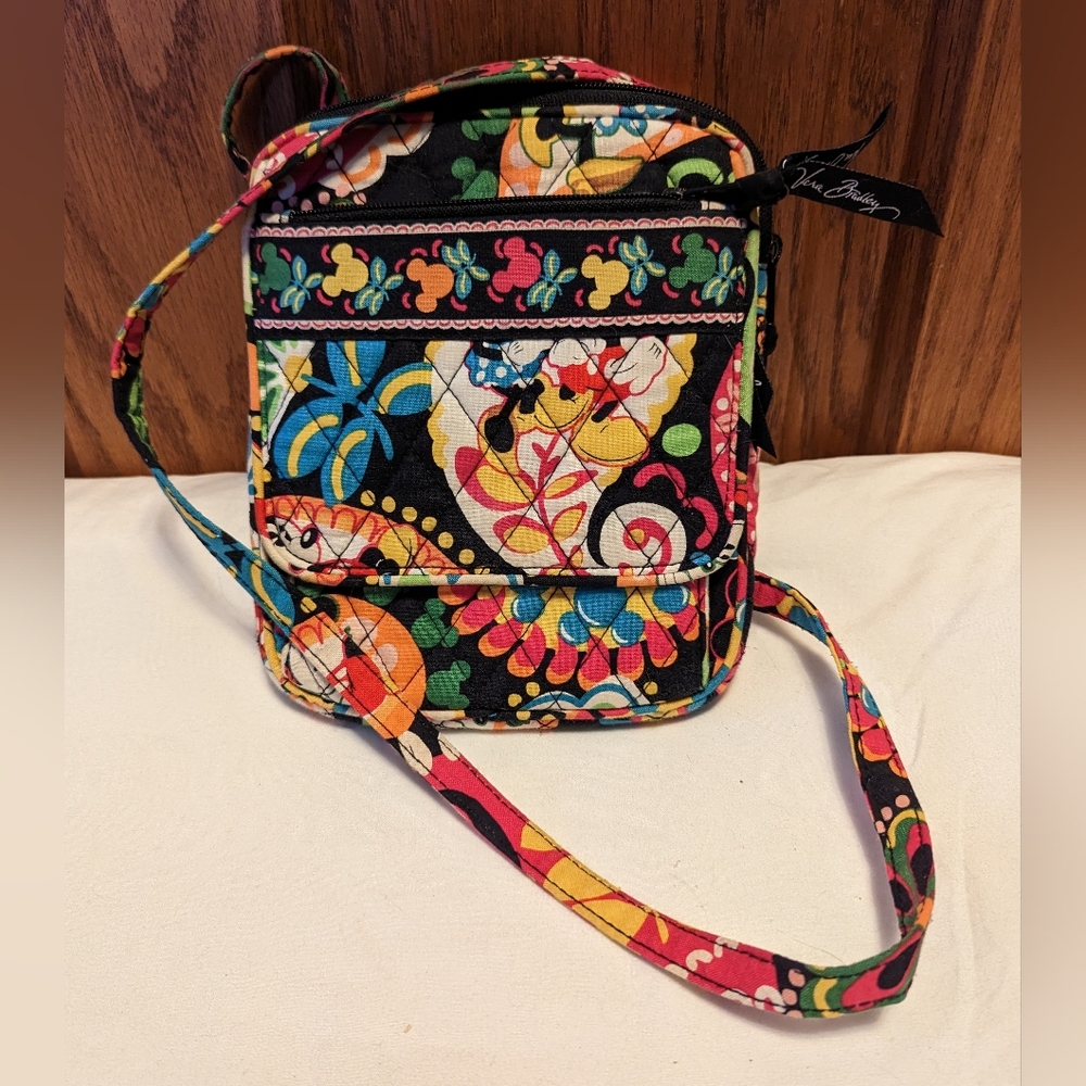 RETIRED Vera Bradley Disney " Midnight With Mickey"‎ Hipster Crossbody Bag.